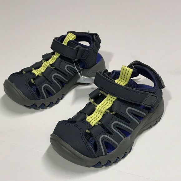 Cat & Jack Afton Hiking Sandals Navy 12 - Picture 6 of 7
